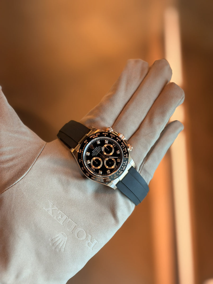 Rolex Cosmograph Daytona Black Diamonds Oysterflex