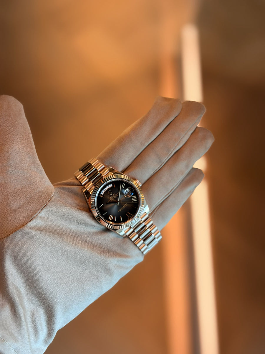 Rolex Day-Date 40 Black Ombre Everose