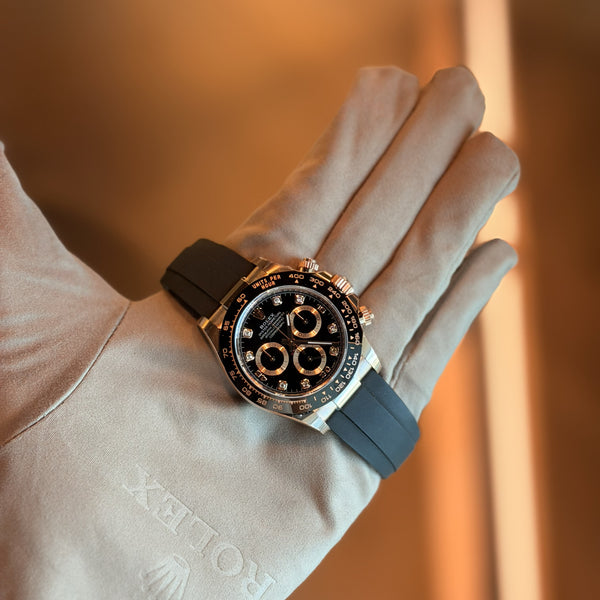 Rolex Cosmograph Daytona Black Diamonds Oysterflex