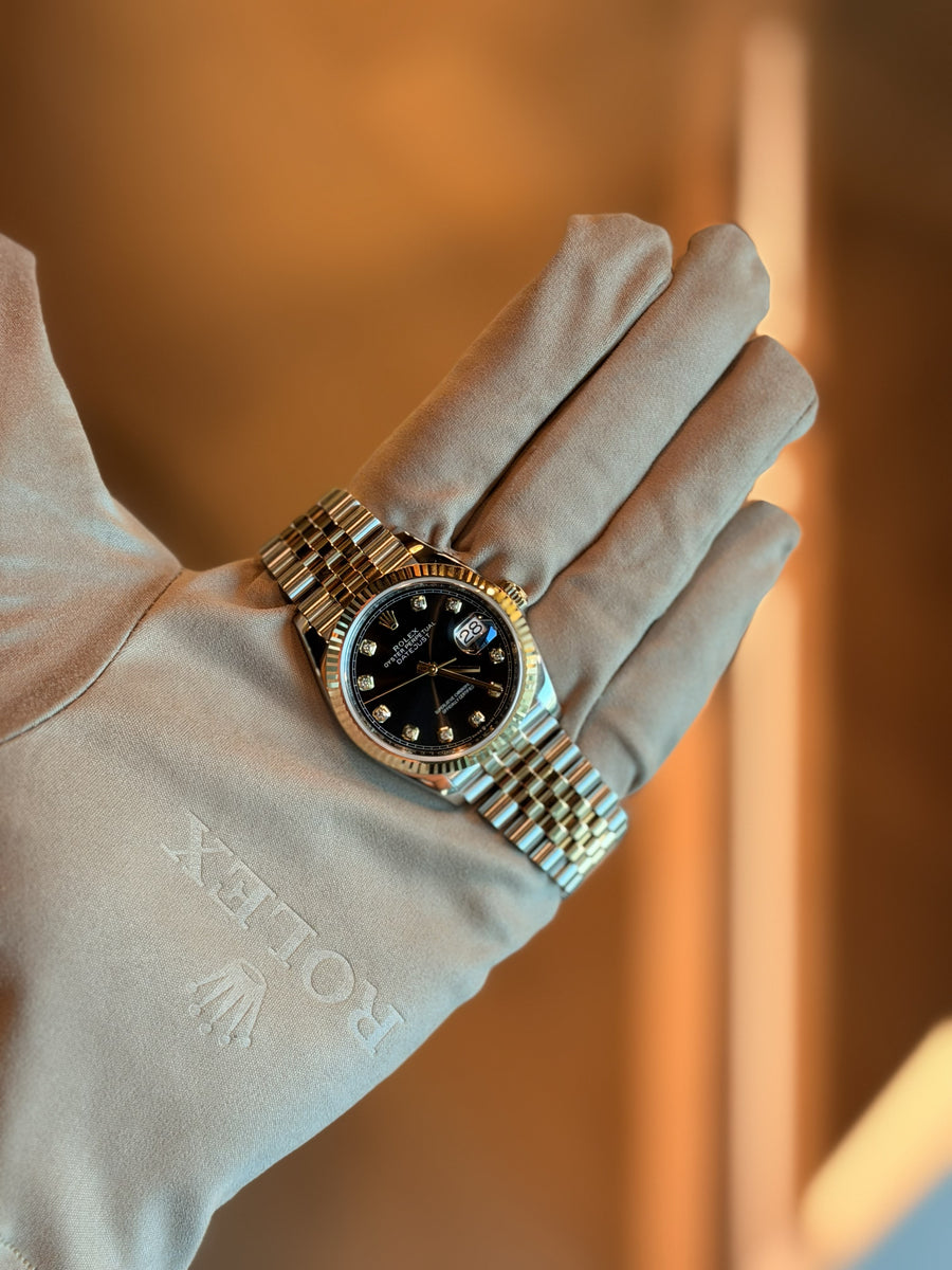 Rolex Datejust 36 Black Diamonds Two-Tone