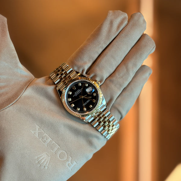 Rolex Datejust 36 Black Diamonds Two-Tone