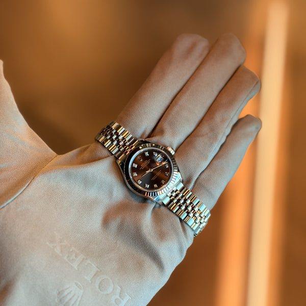 Rolex Lady Datejust 28 Chocolate Diamonds