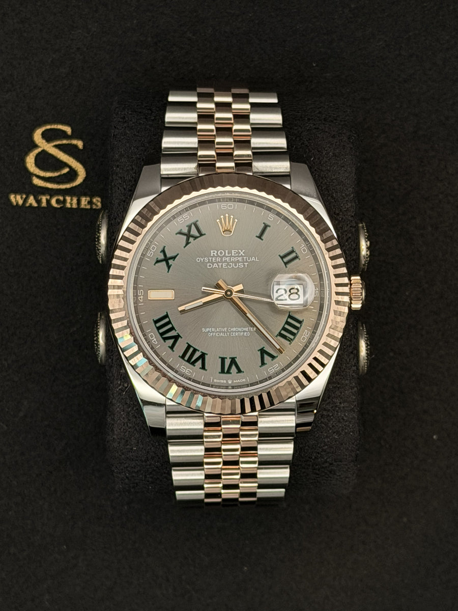Rolex Datejust 41 Wimbledon Rose